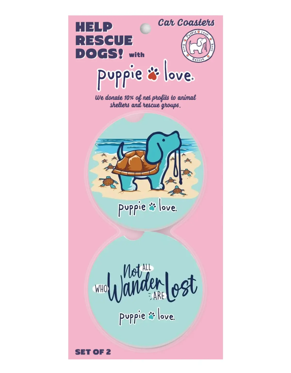Wander Lost Turtle Pup Car Coaster 1