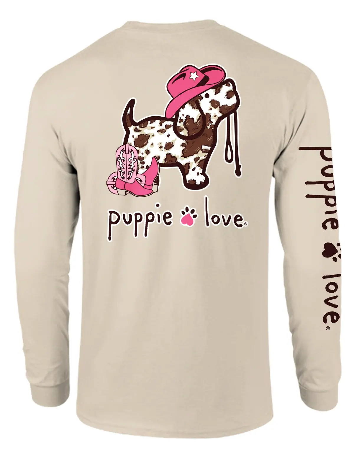 Cow Print Pup, Adult Ls 1