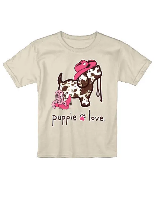 Cow Print Pup, Youth Ss (Ff) 1