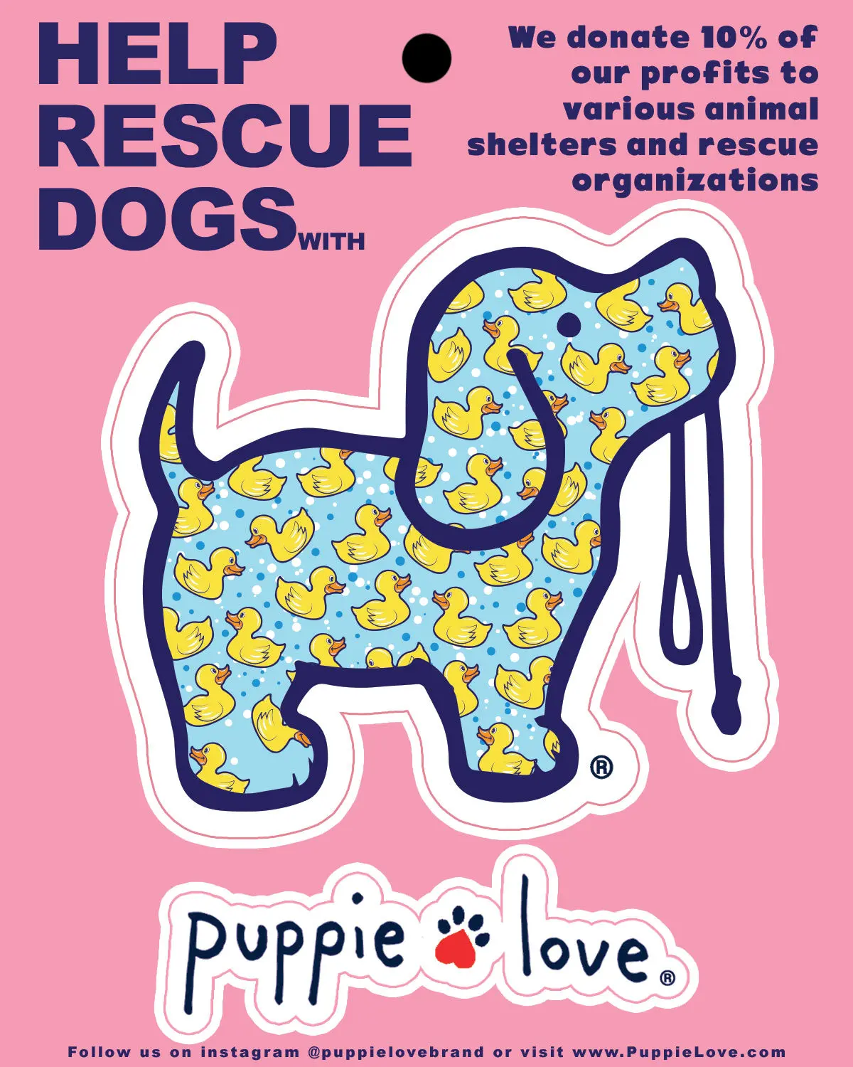 Rubber Ducks Pup Decal 1