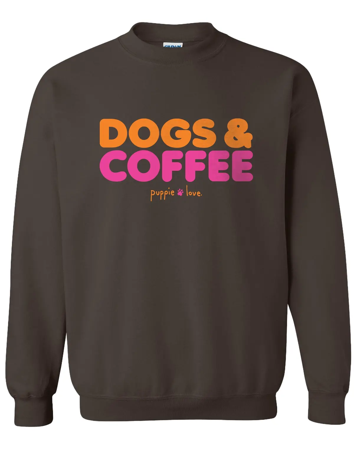 Dogs And Coffee, Adult Sweatshirt 1
