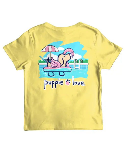 Flamingo Float Pup, Youth Ss 1