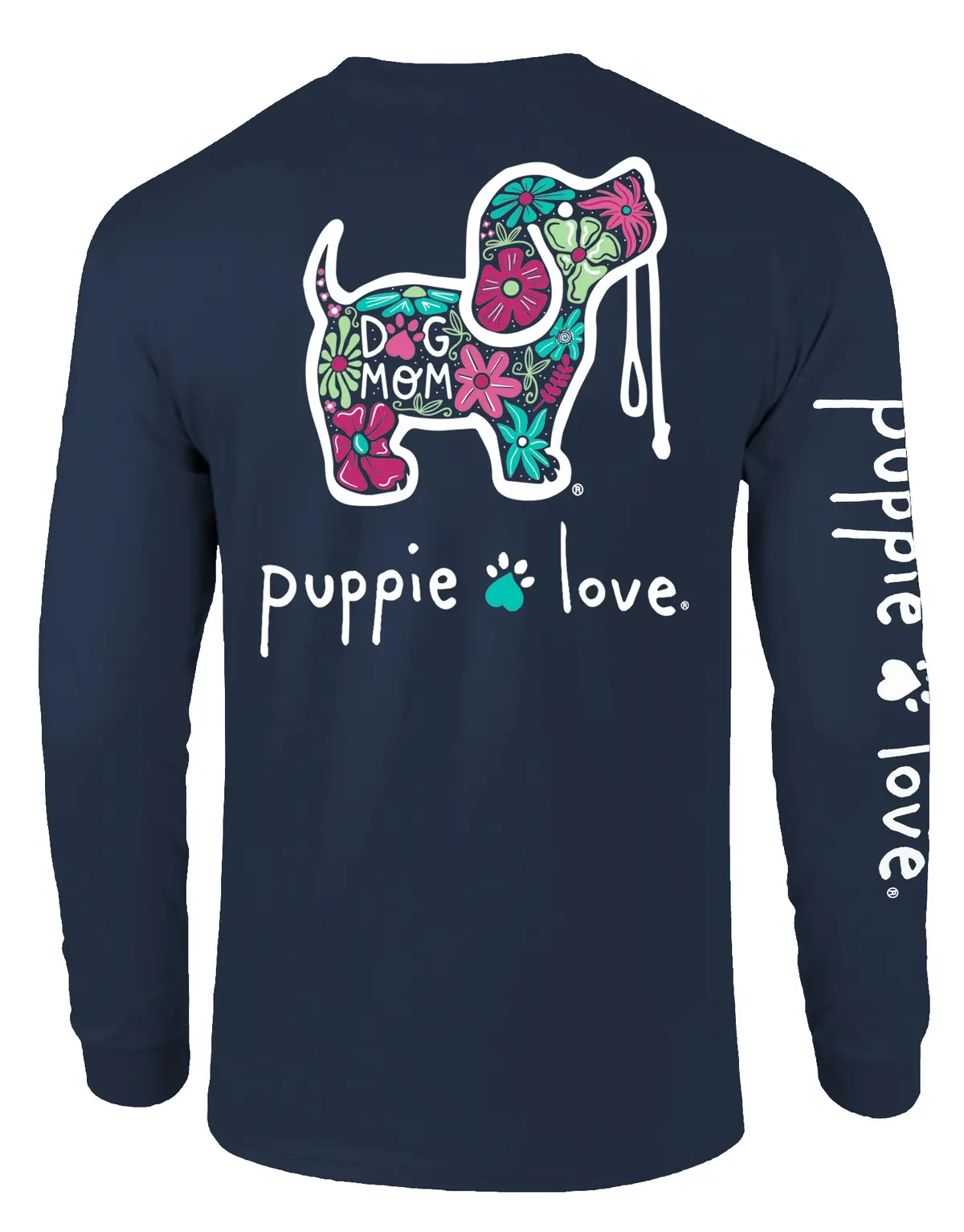 Floral Dog Mom, Adult Ls 1