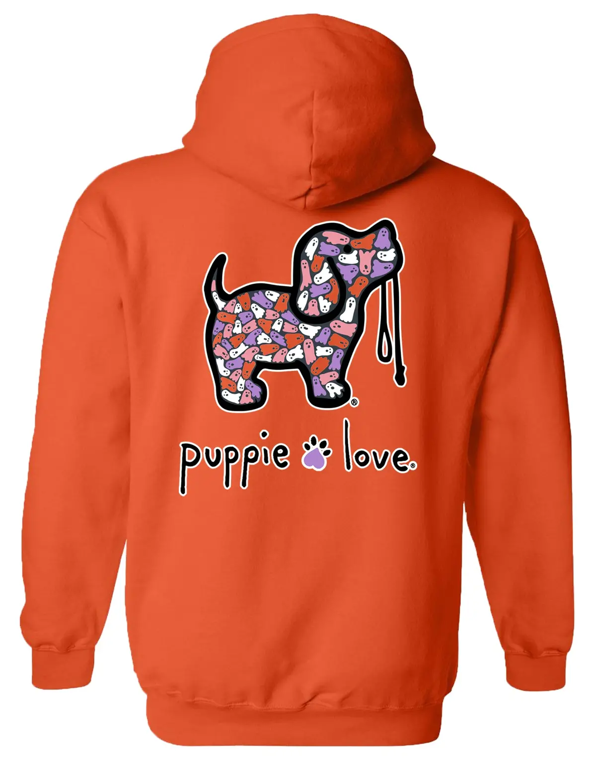 Ghost Pattern Pup, Adult Hoodie 1