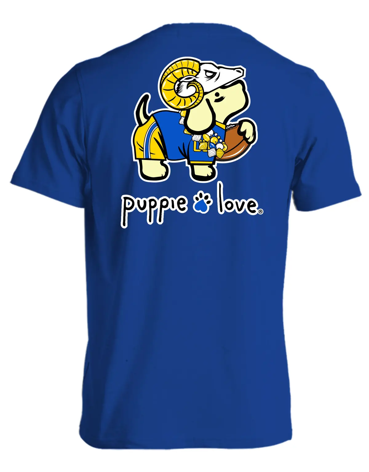 Gold And Blue Mascot Pup 1