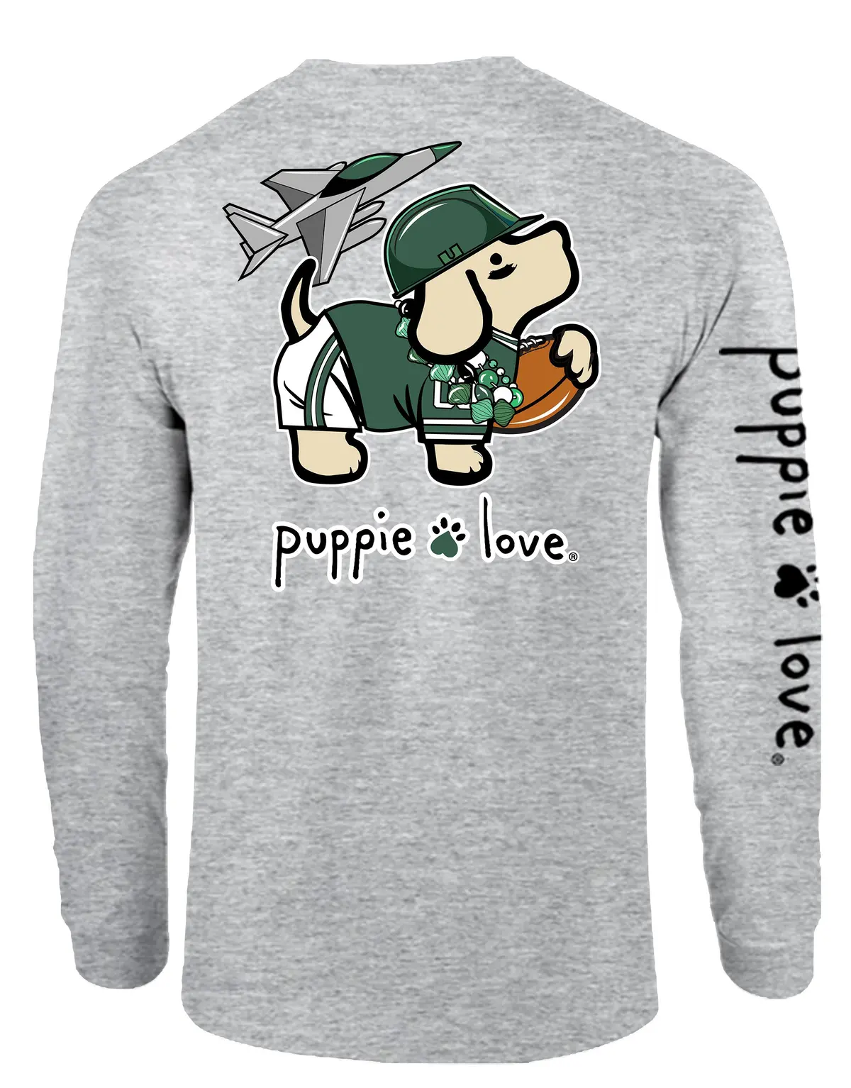 Green And White Mascot Pup, Adult Ls 1