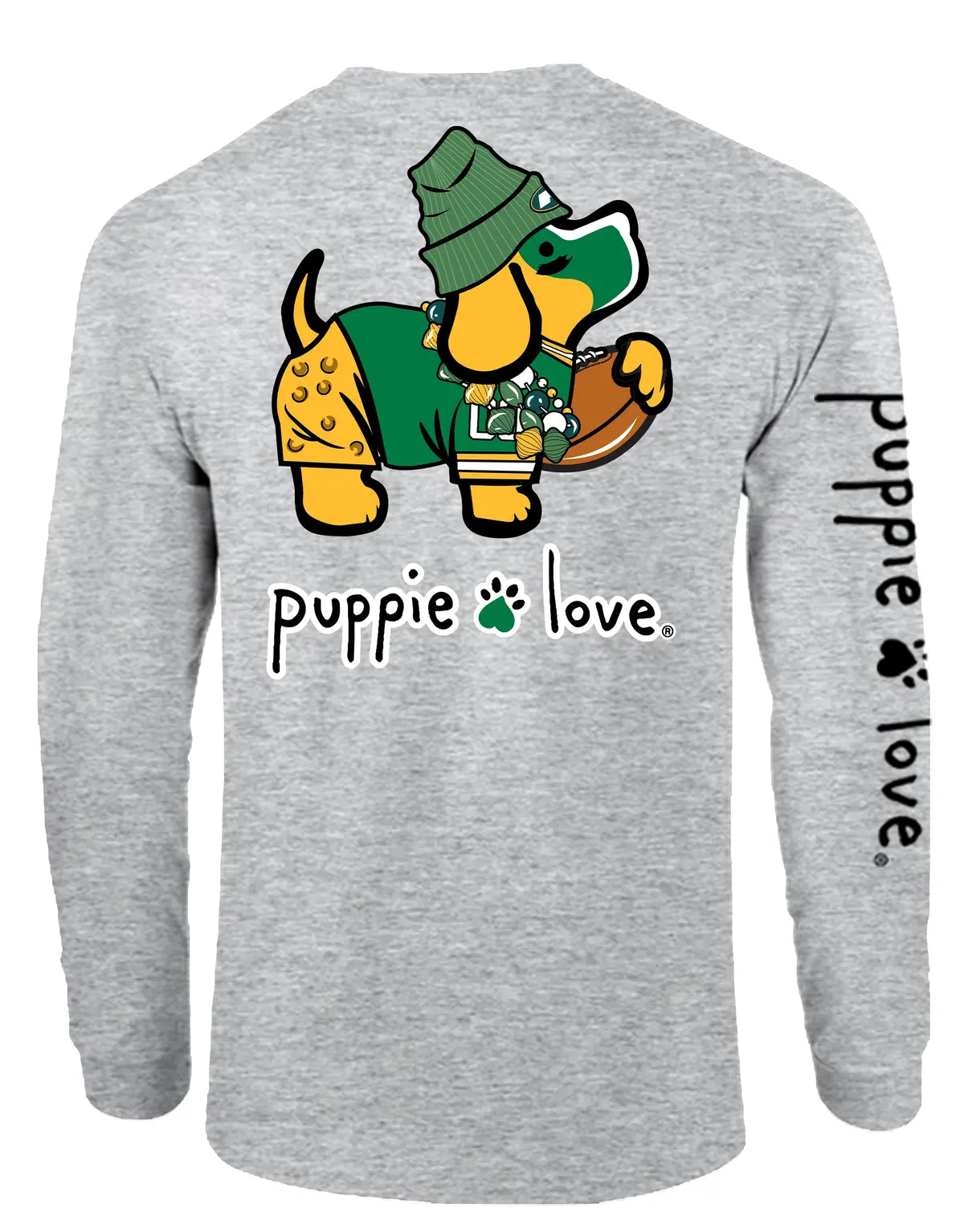 Green And Yellow Mascot Pup, Adult Ls 1