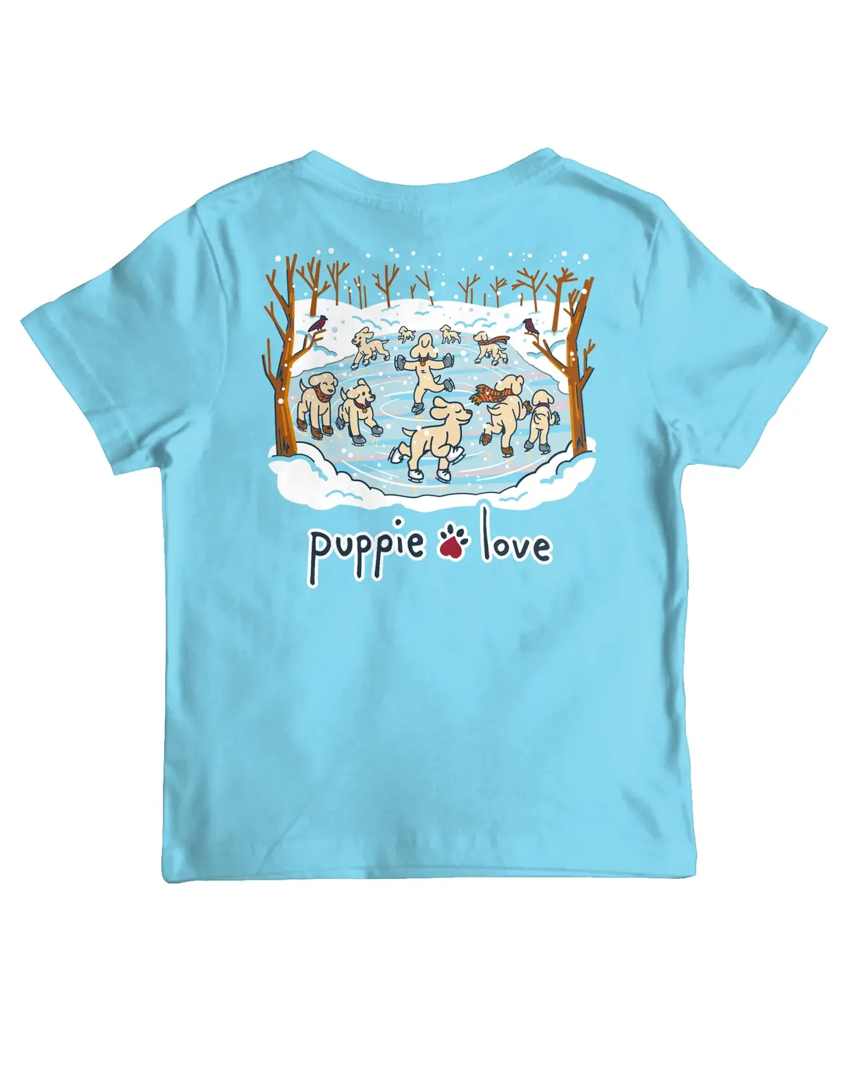 Ice Skating Pups, Youth Ss 1