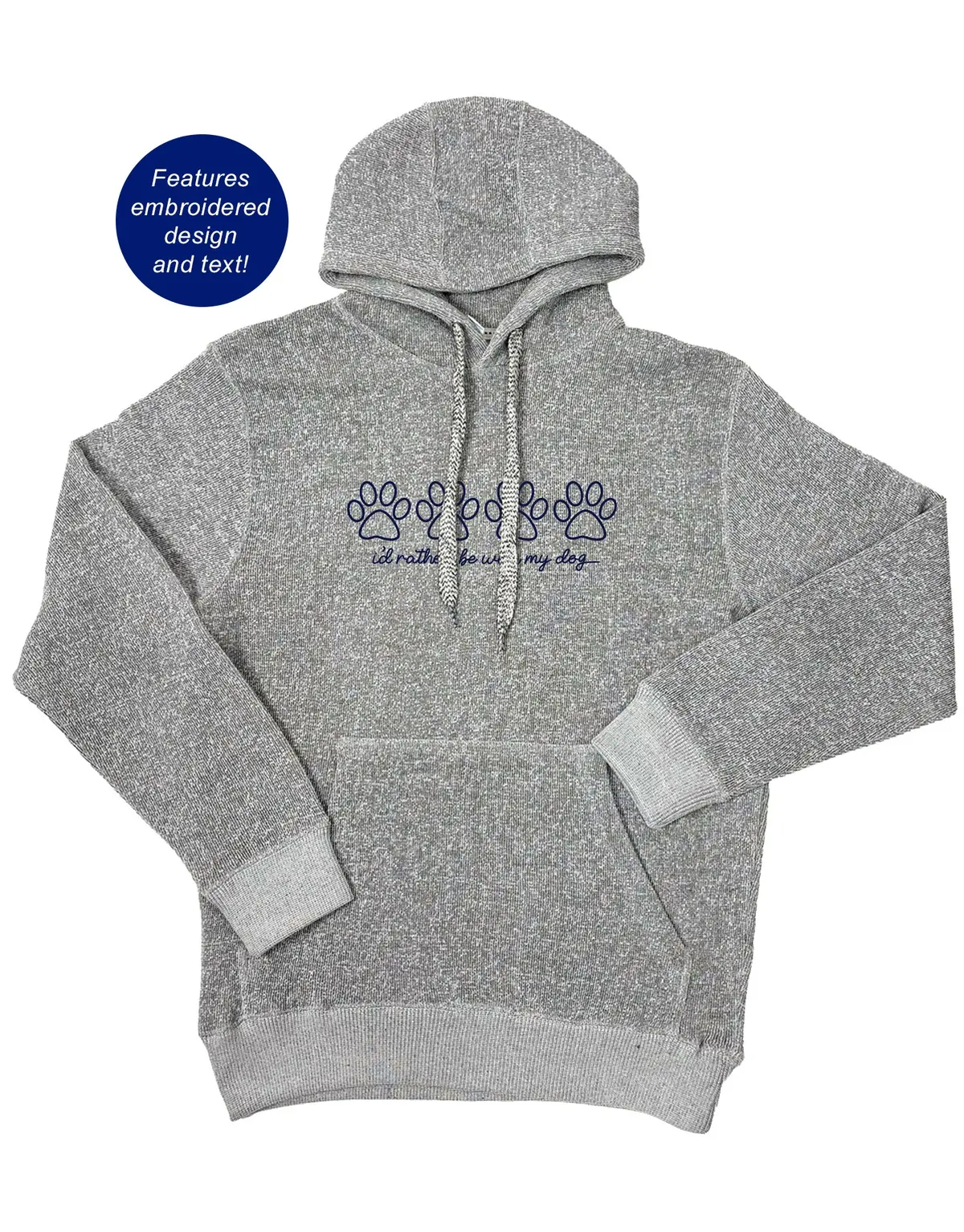 I'd Rather Be With My Dog, Nantucket Hoodie 1