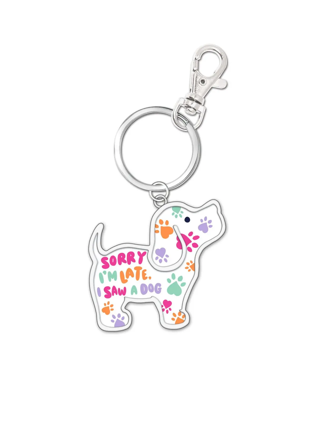Sorry I'm Late Pup Key Ring 1