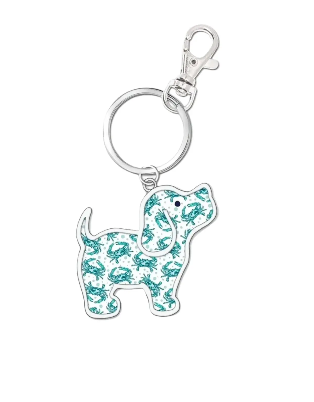 Crab Pattern Pup Key Ring 1