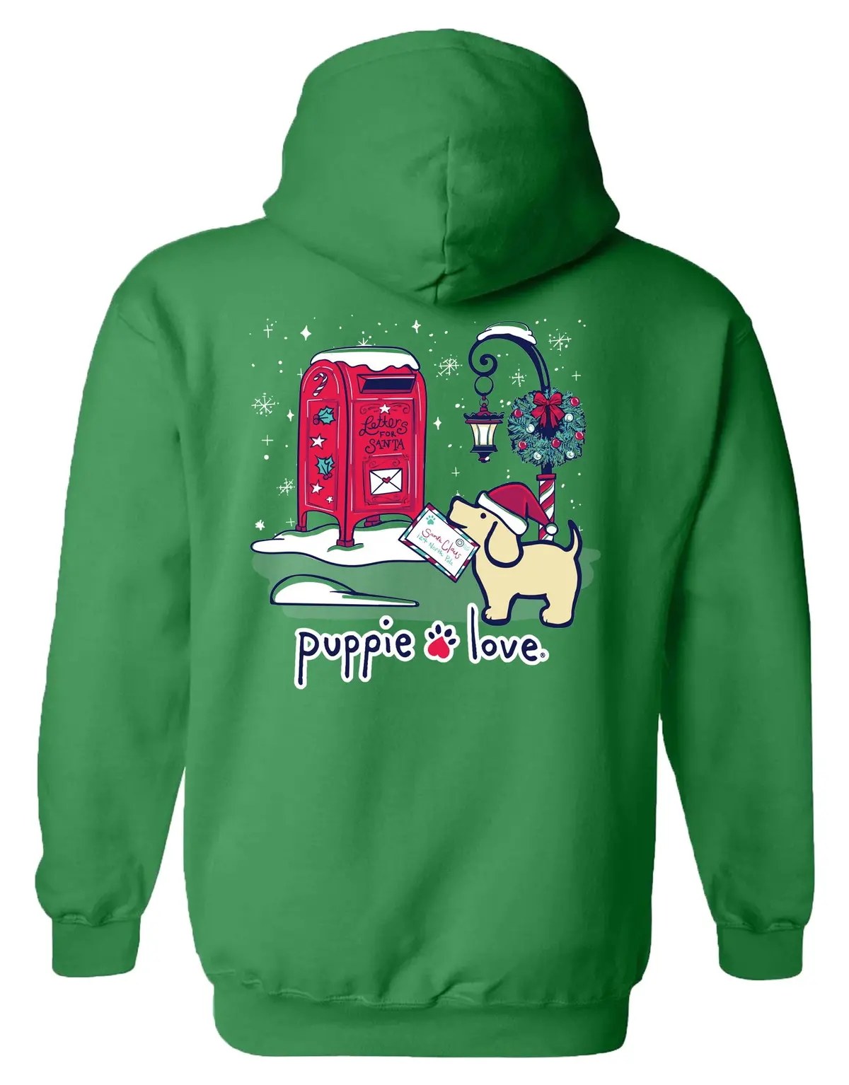 Letters To Santa Pup, Adult Hoodie 1