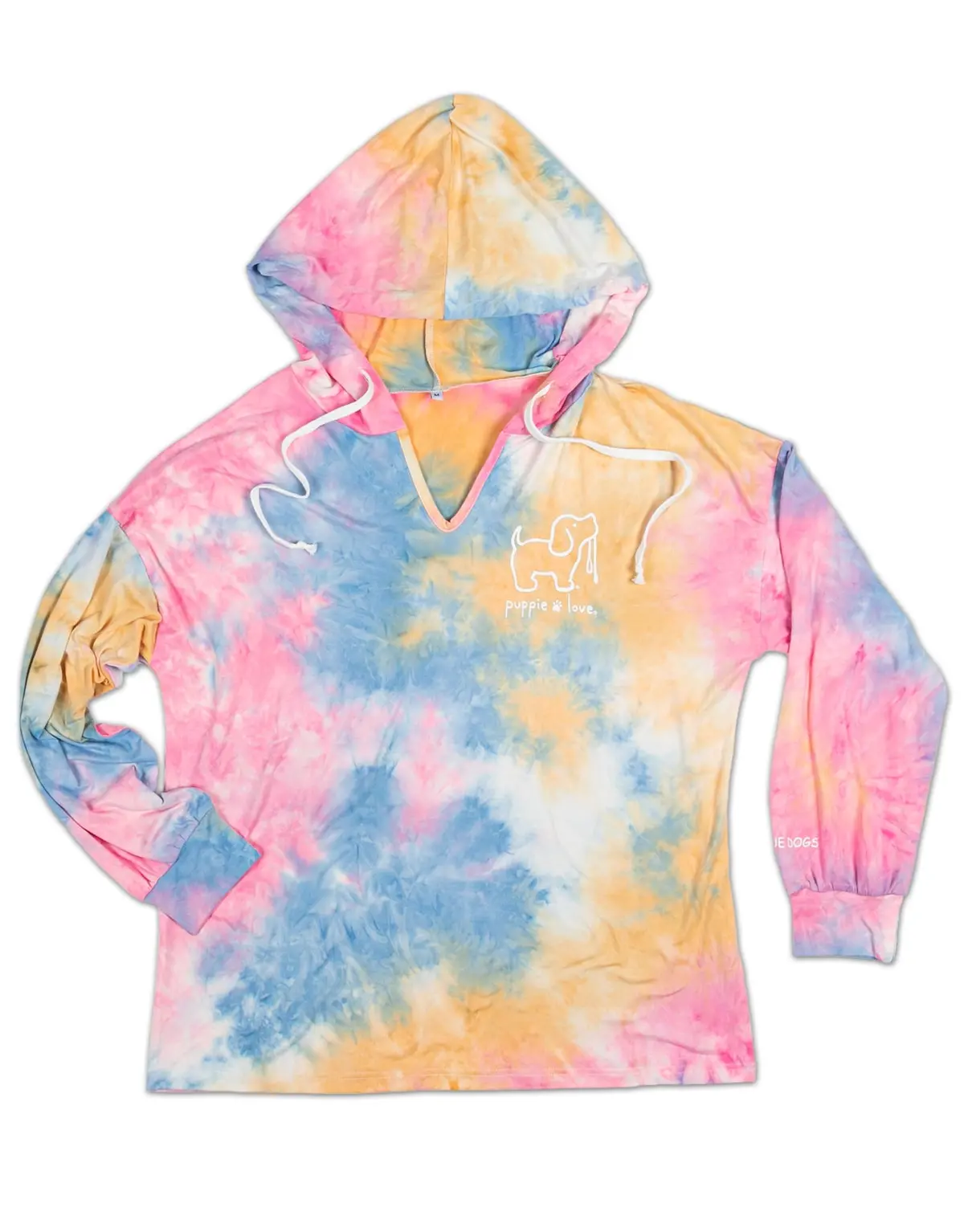 Rainbow Tie Dye Lounge Hoodie 1