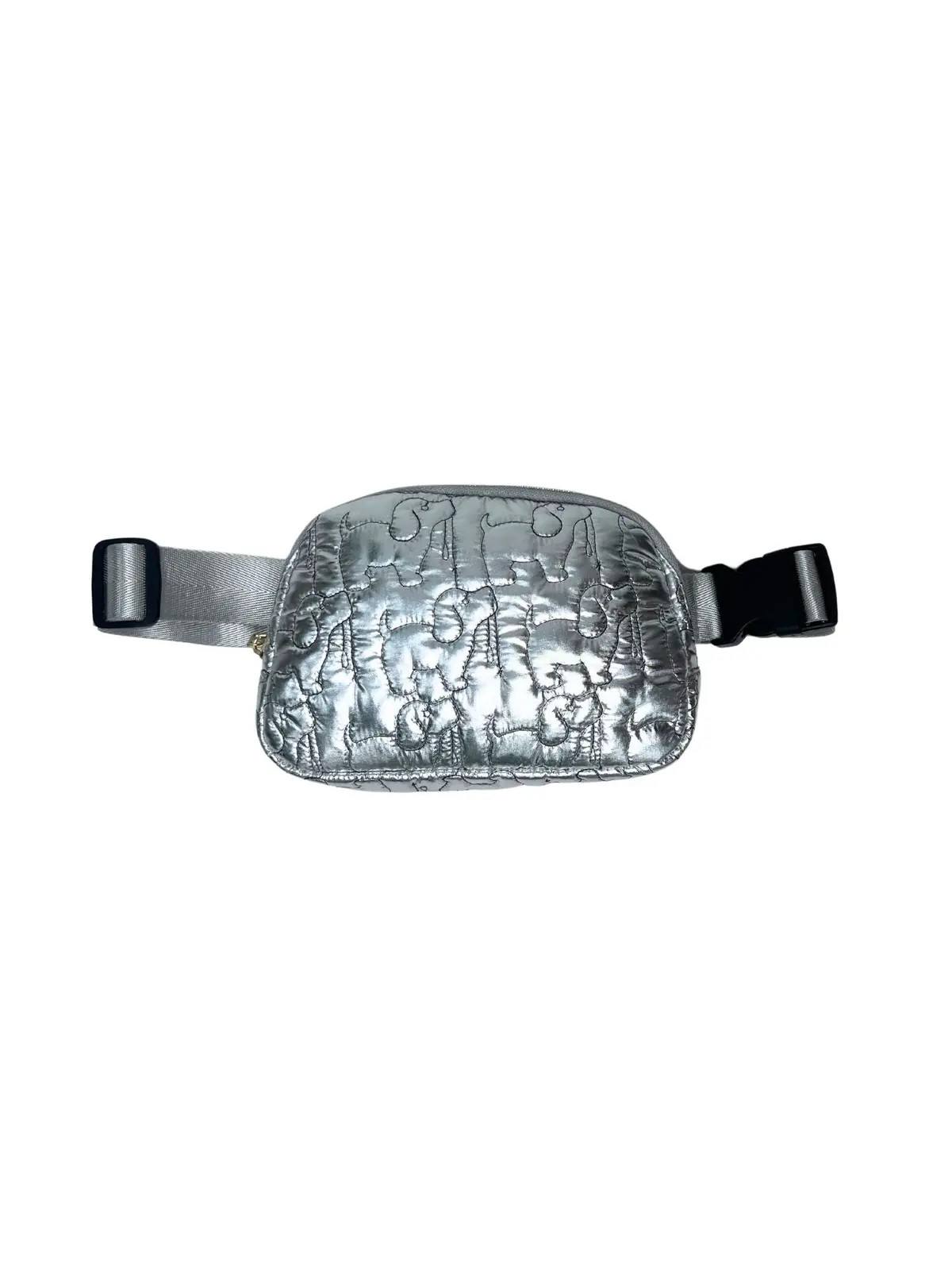 Metallic Belt Bag, Silver 1