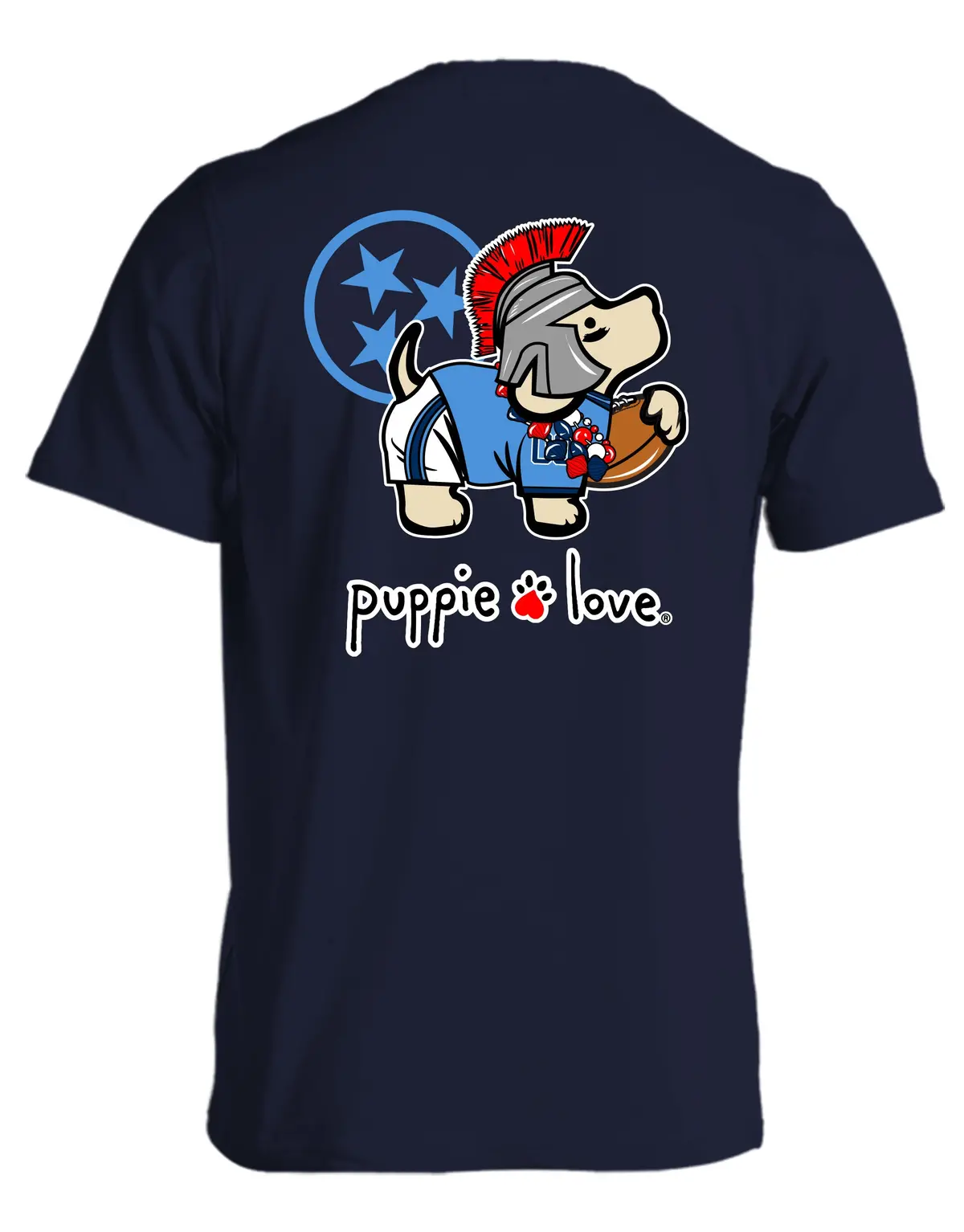 Navy And Red Mascot Pup 1