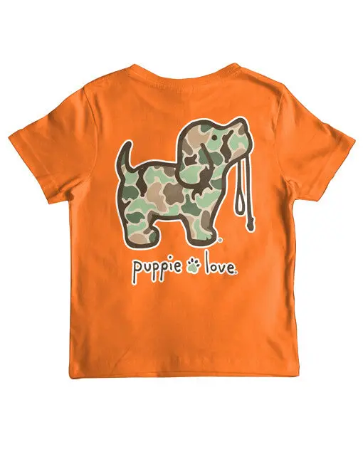 Old School Camo Pup, Youth Ss 1