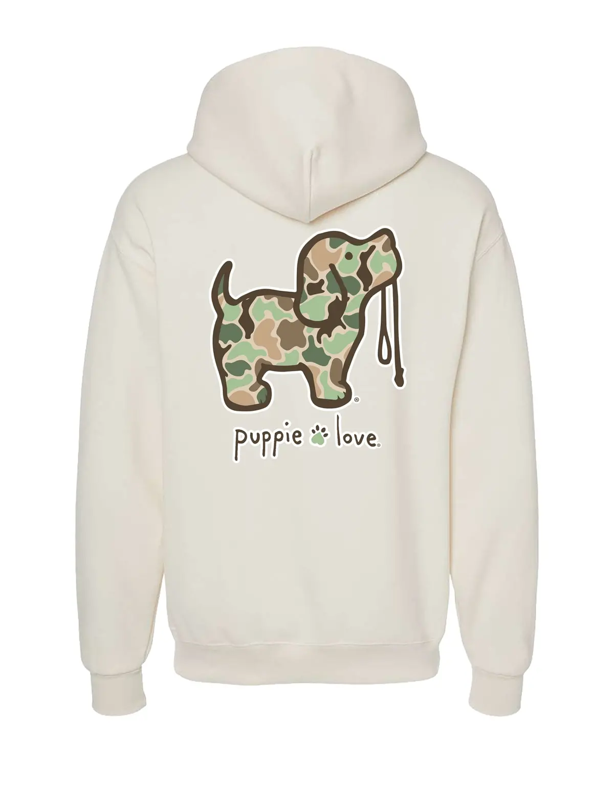 Old School Camo Pup, Adult Hoodie 1