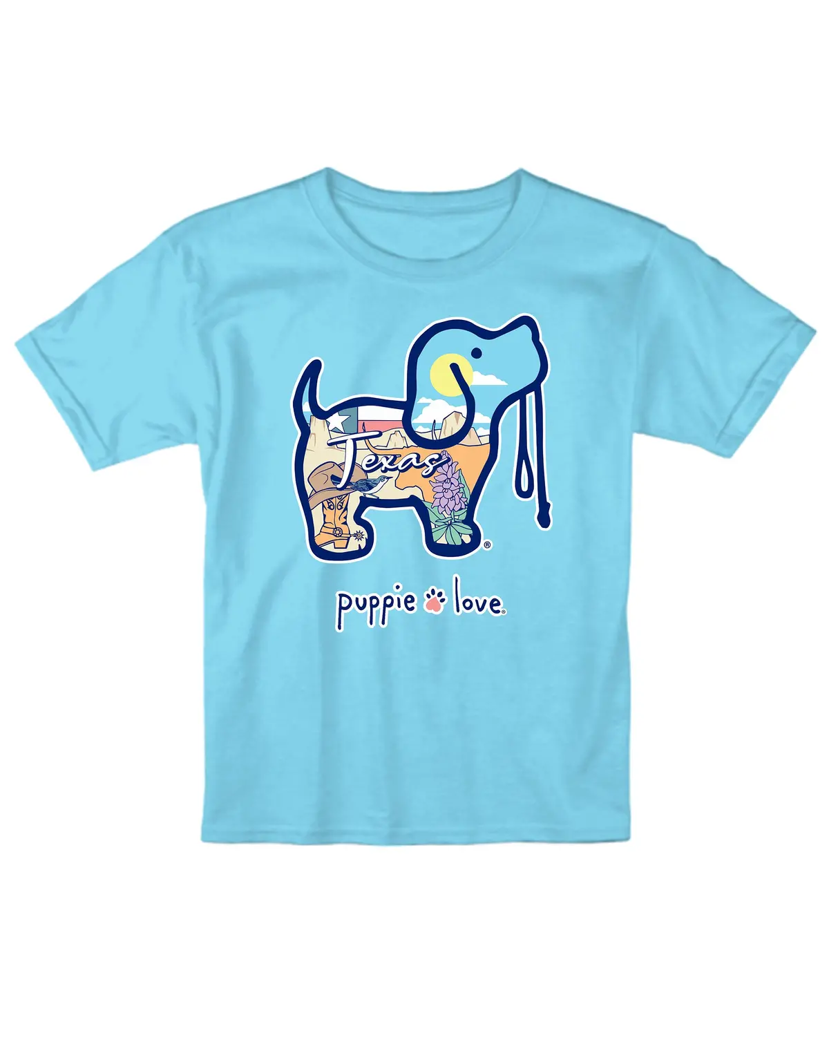 Pastel Texas Pup, Youth Ss 1