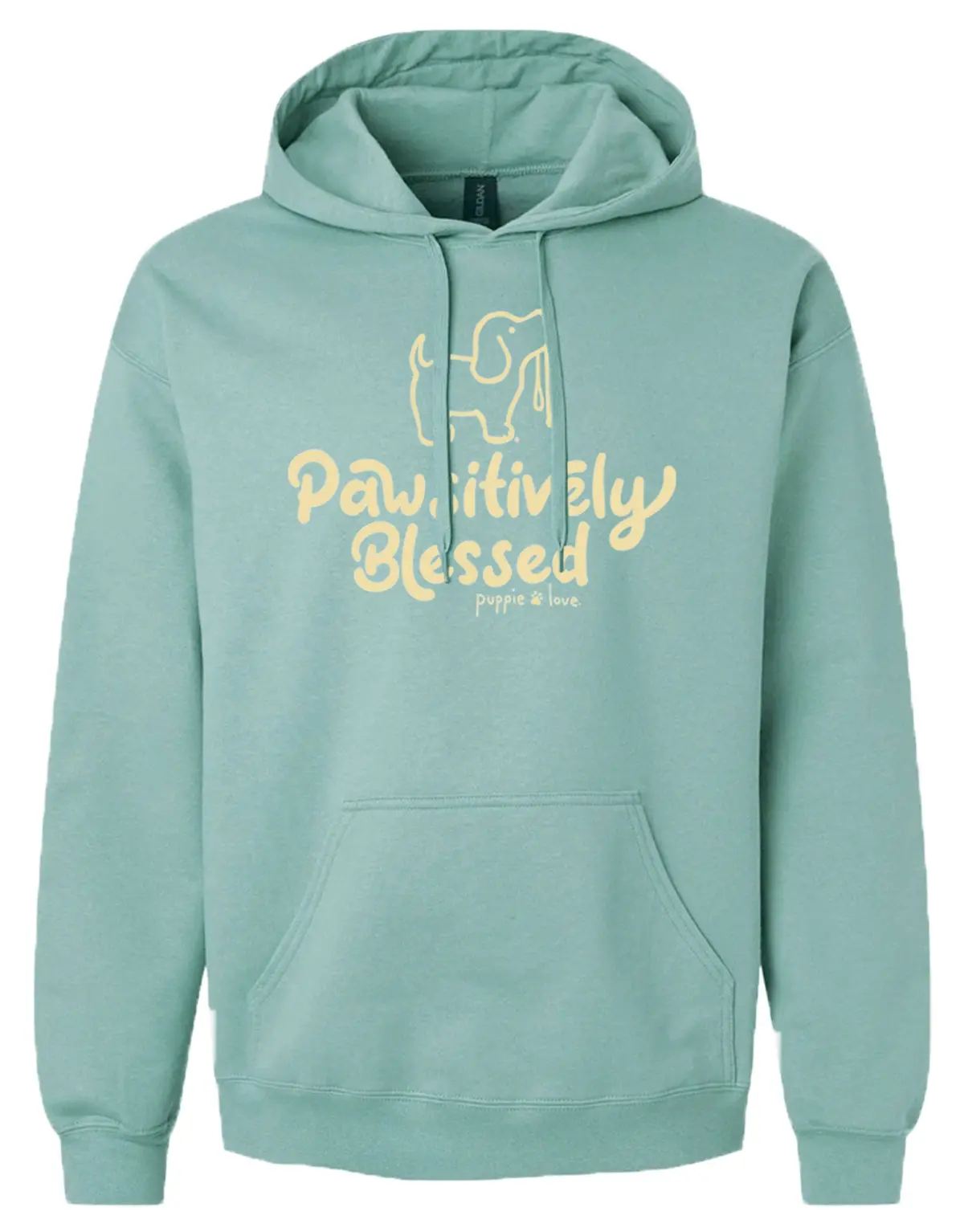 Pawsitively Blessed Pup, Adult Hoodie 1