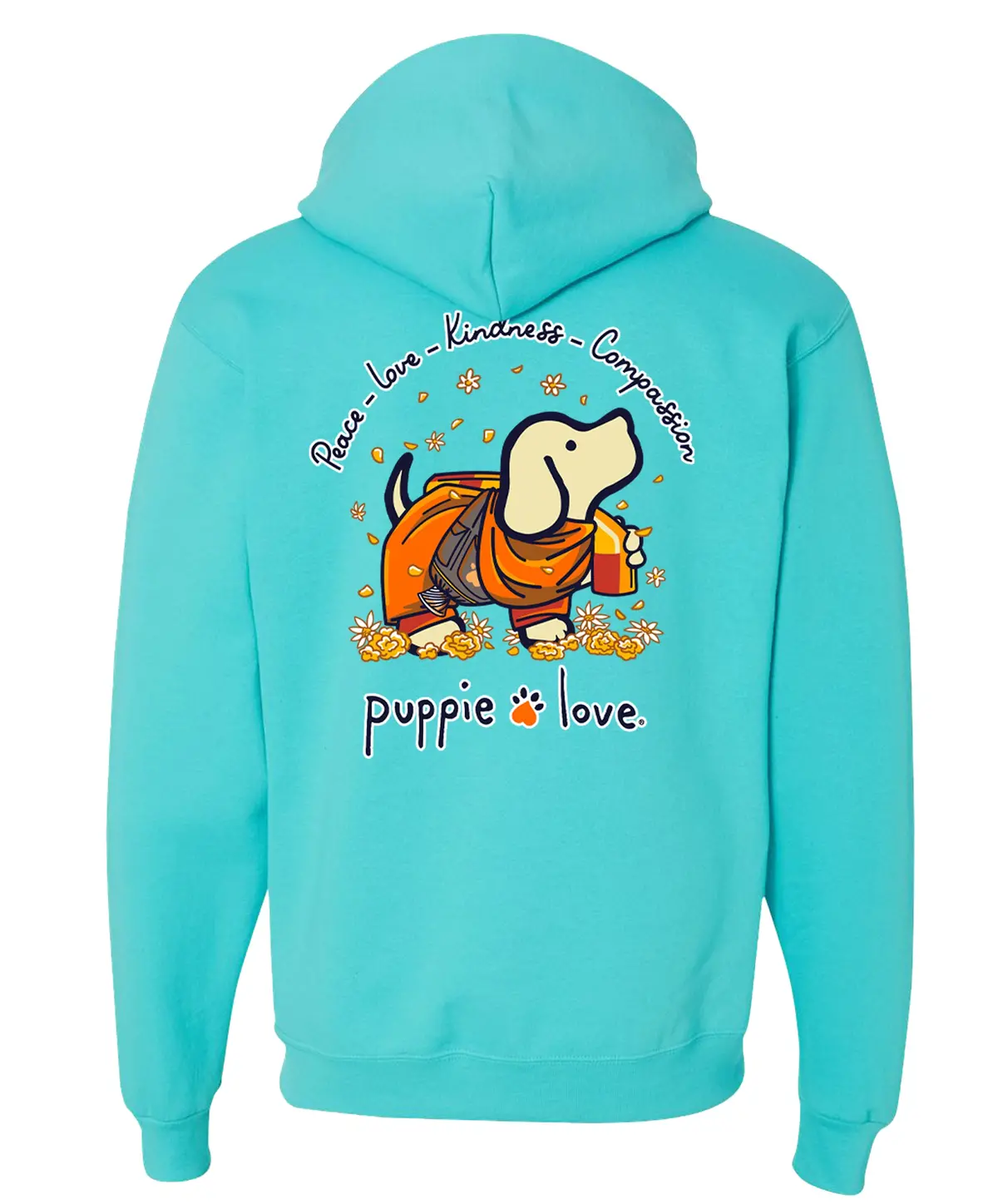 Peace Walk Pup, Adult Hoodie 1