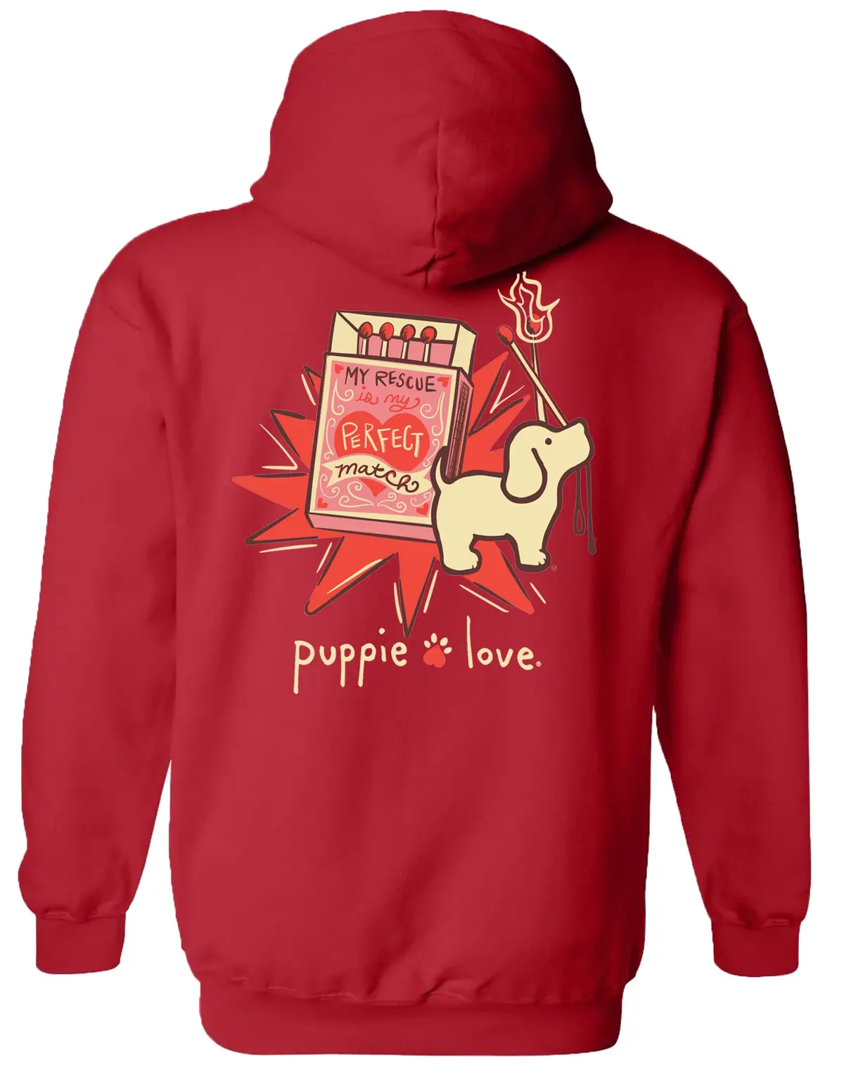 Perfect Match Pup, Adult Hoodie 1