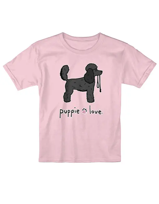 Poodle Pup (Black), Youth Ss 1