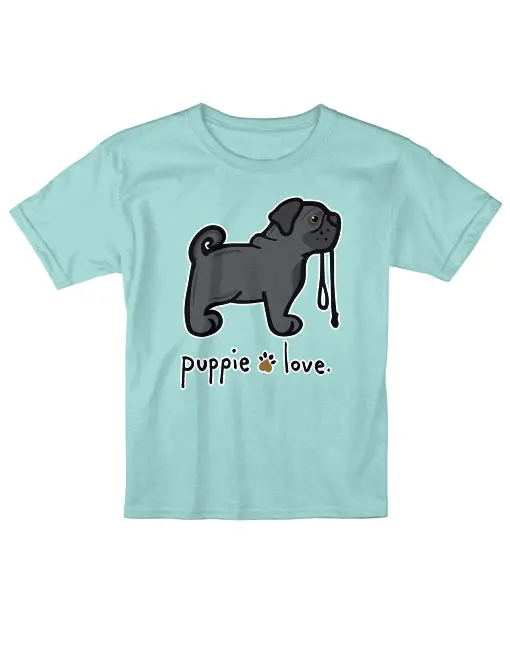 Pug Pup (Black), Youth Ss 1