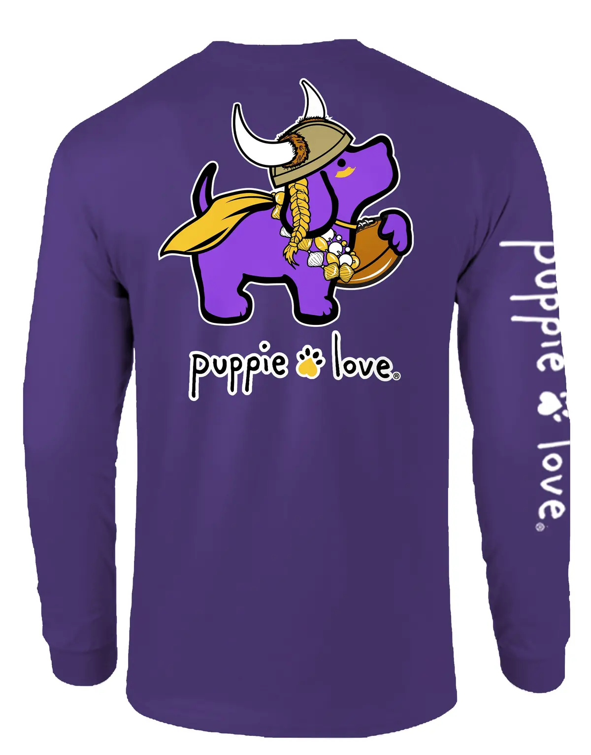 Purple And Gold Mascot Pup, Adult Ls 1