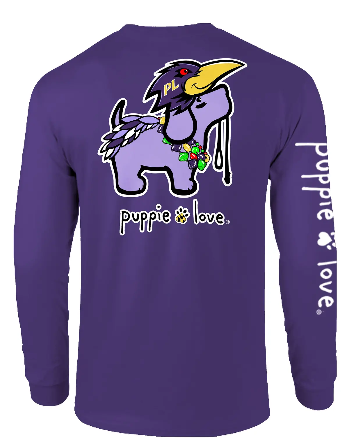 Purple Mascot Pup, Adult Ls 1