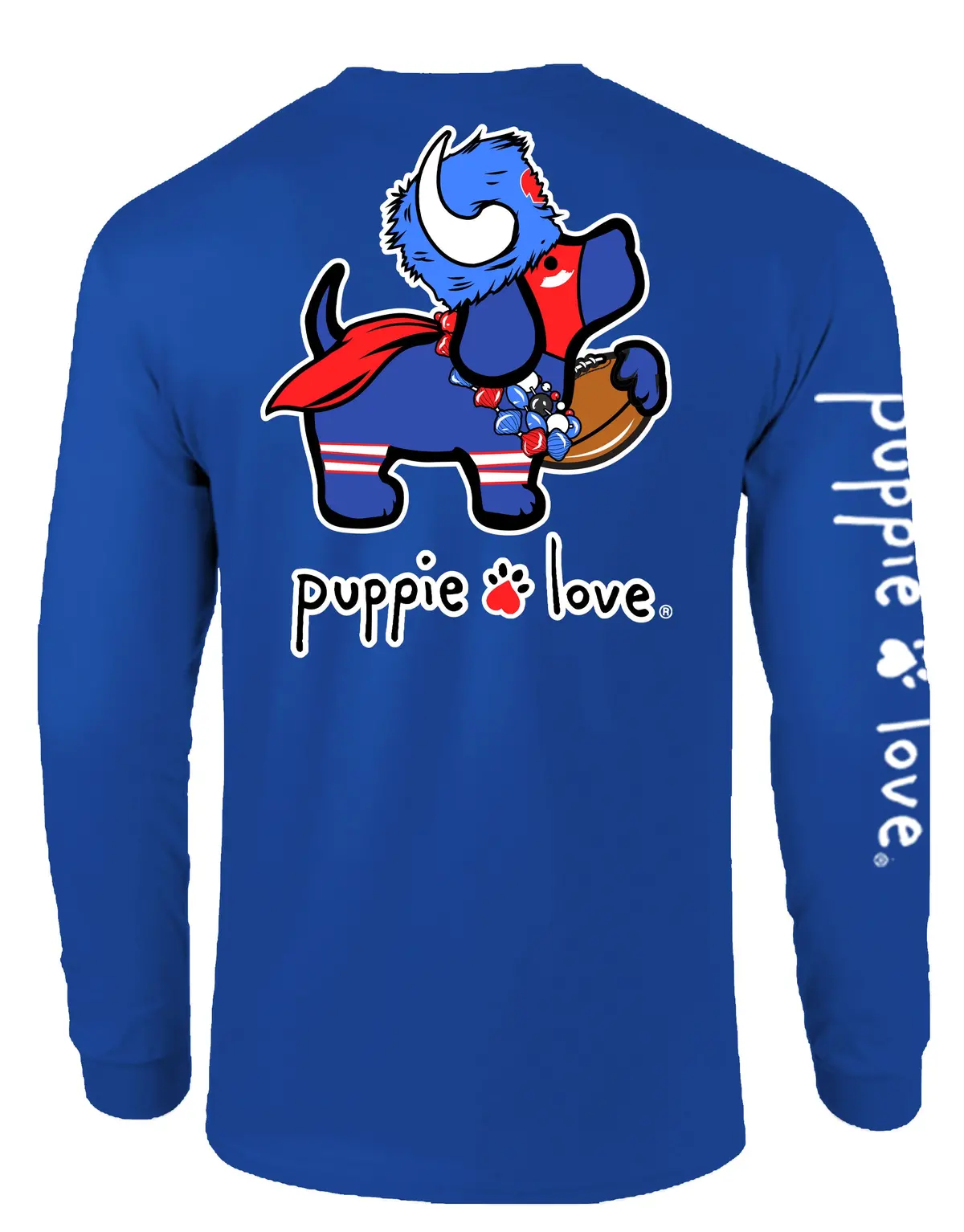 Red And Blue Mascot Pup, Adult Ls 1