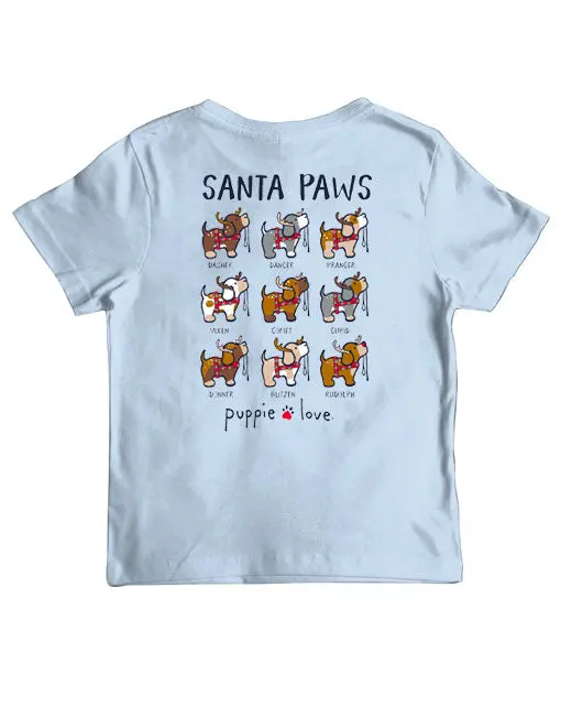 Santa Paws Reindeer Pups, Youth Ss 1