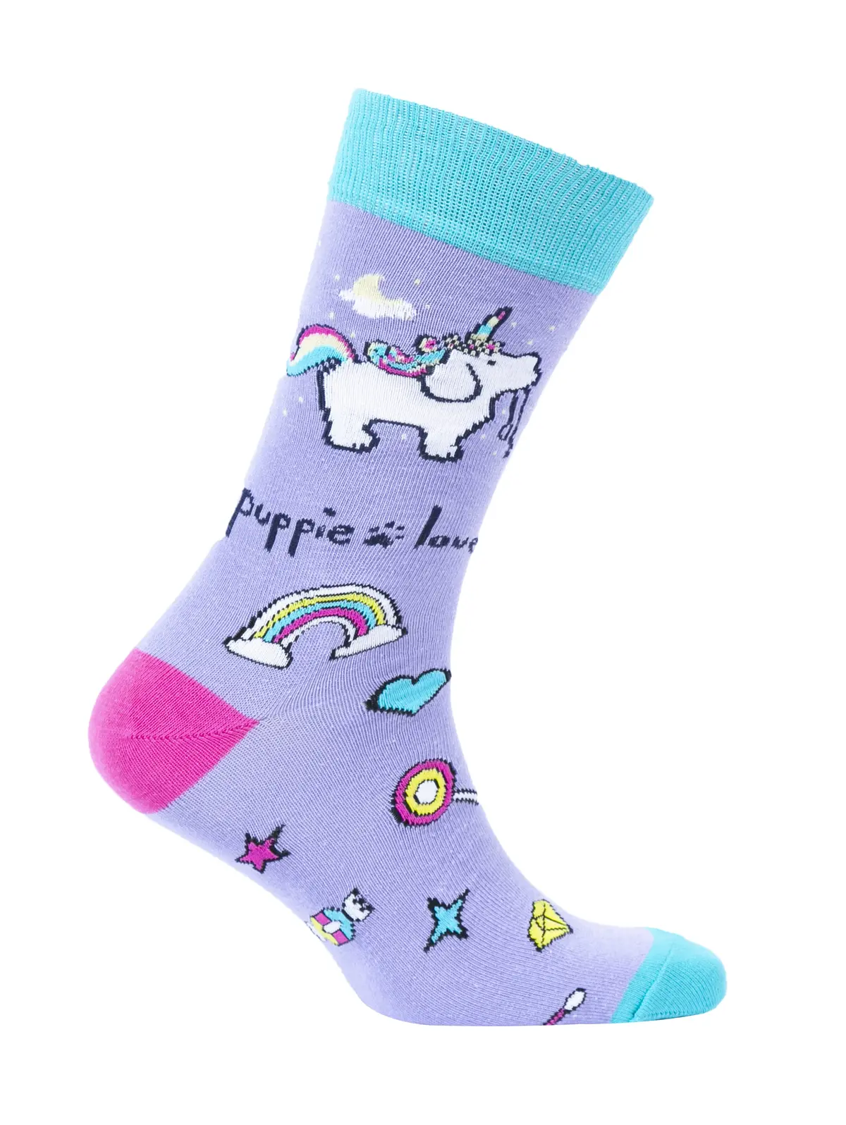 Youth Crew Sock, Unicorn Pup 1