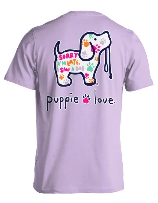 Sorry I'm Late Pattern Pup 1