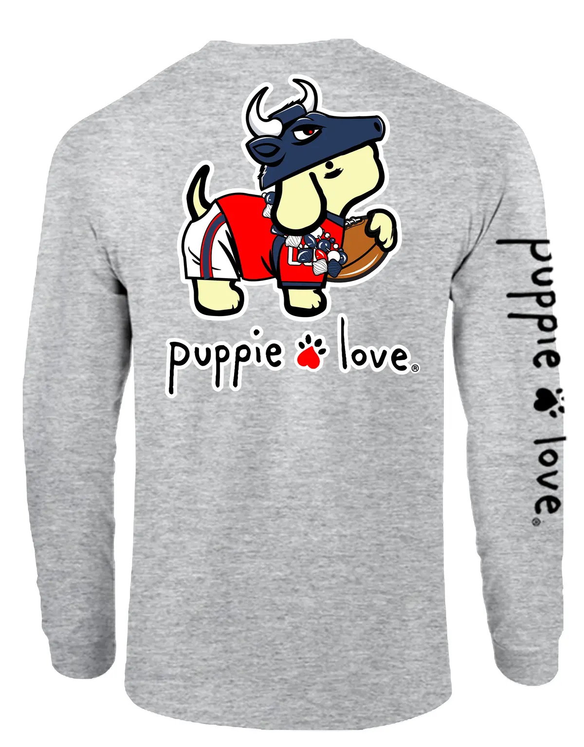 Steel Blue And Battle Red Mascot Pup, Adult Ls 1