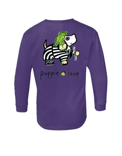 Striped Suit Pup, Youth Ls 1
