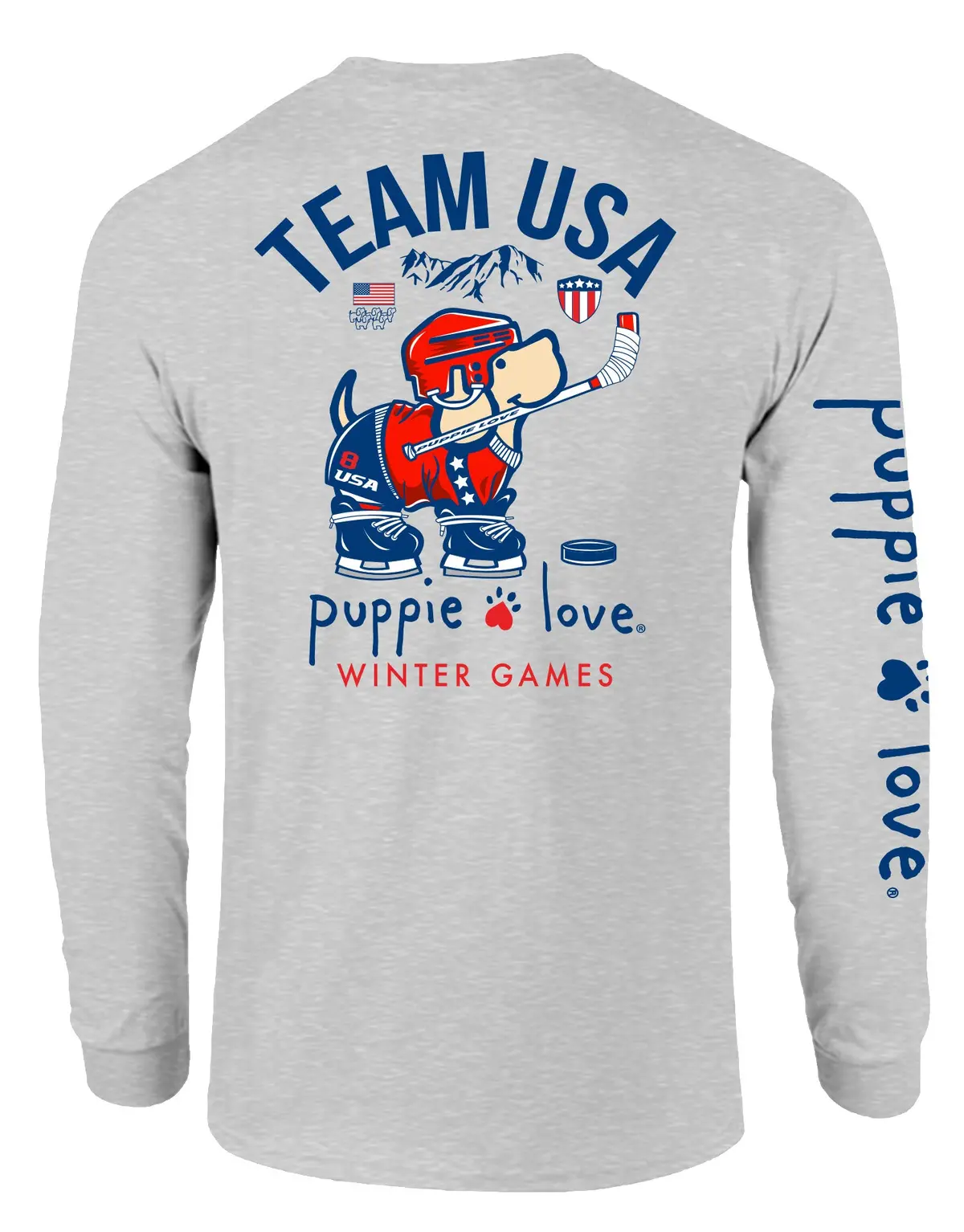 Team Usa Hockey Pup, Adult Ls 1
