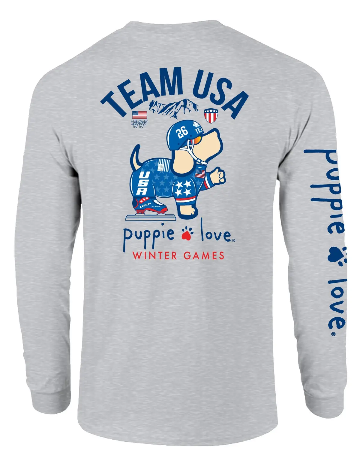 Team Usa Speed Skating Pup, Adult Ls 1