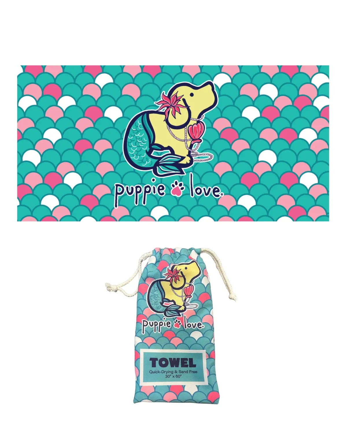 Mermaid Pup Towel 1