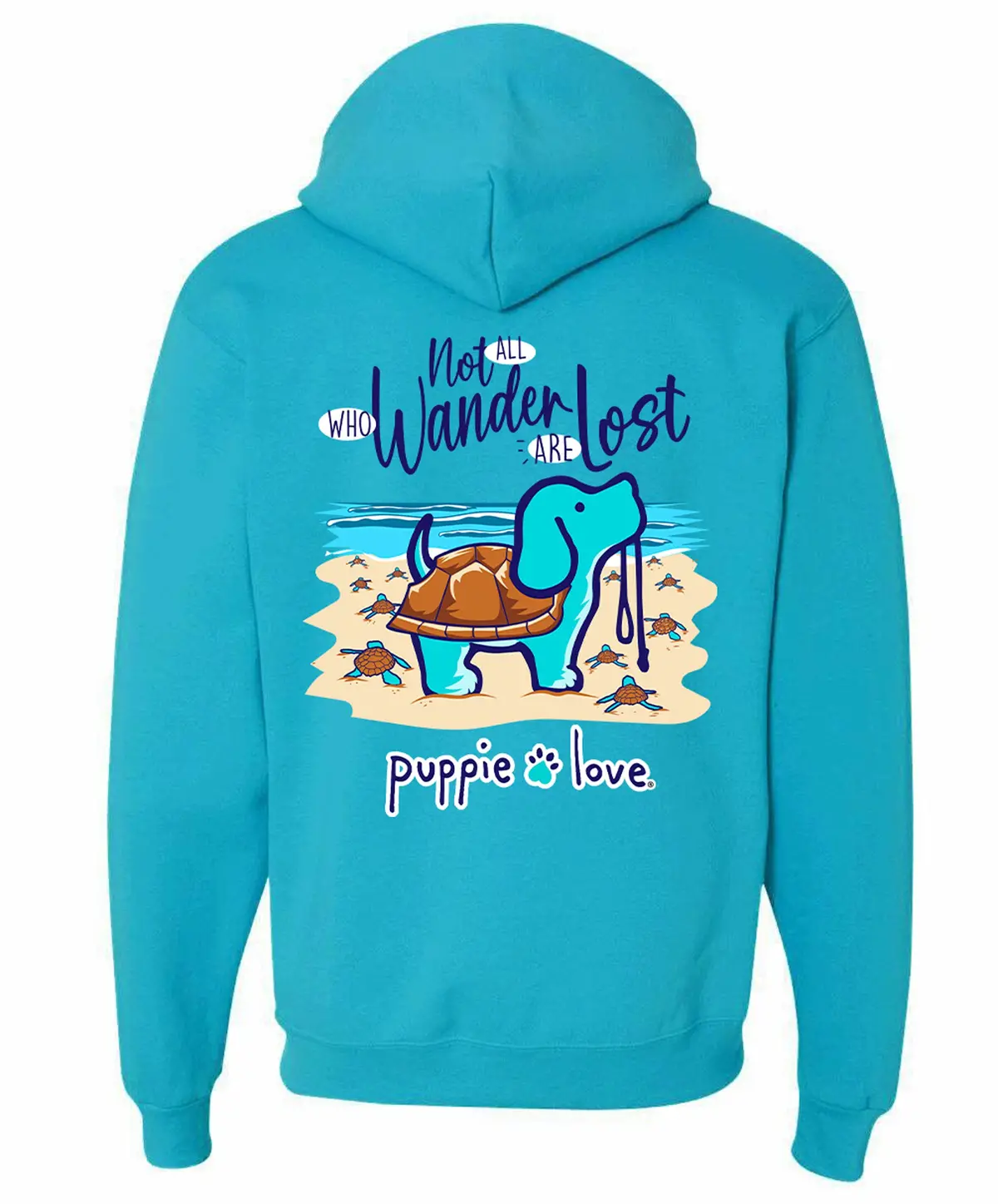 Wander Lost Turtle Pup, Adult Hoodie 2