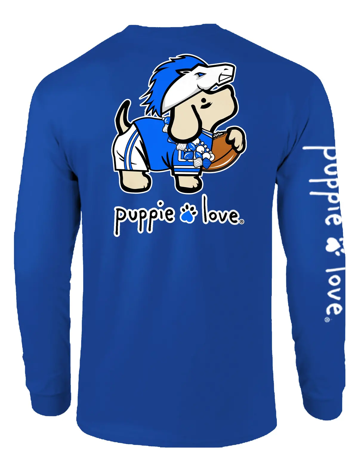 White And Blue Mascot Pup, Adult Ls 1