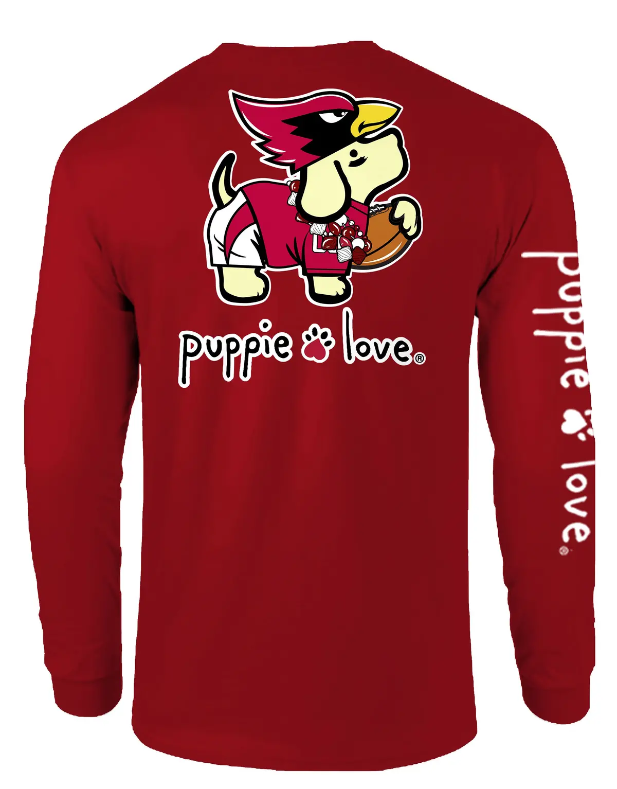 Yellow And Red Mascot Pup, Adult Ls 1