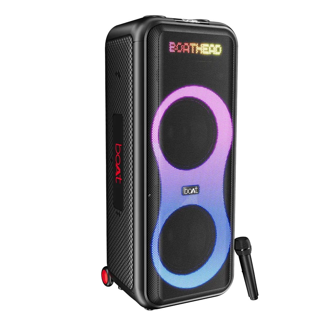 Boat Partypal 600 | Bluetooth Speaker With 220W Boat Signature Sound, 7 Hours Playtime, Tws Feature, Animated Text Display 1