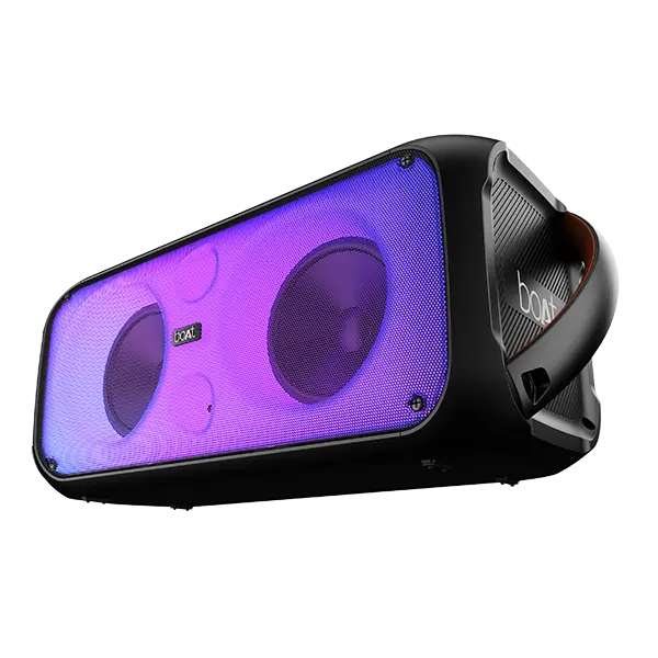 Boat Party Pal 300 | Bluetooth Speaker With 120W Rms Stereo Sound, 6 Hours Playback, Mic For Karaoke 1