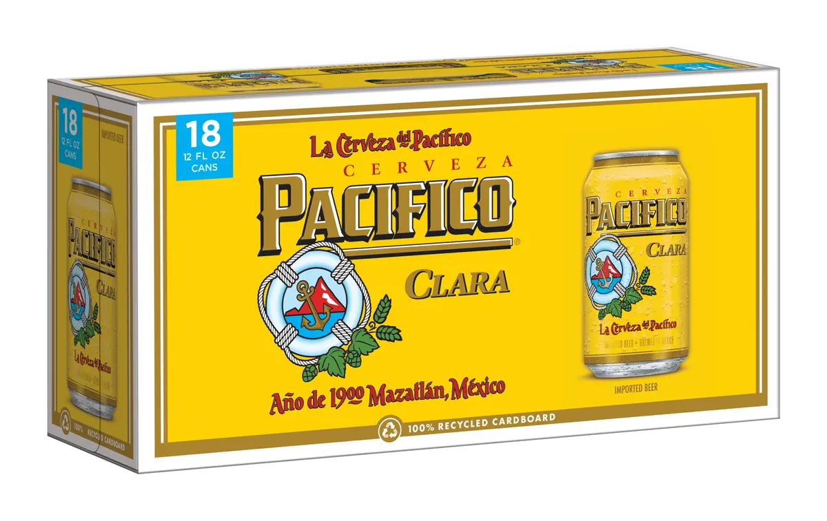 Pacifico Beer 18Pk Cans 1