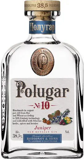 Polugar No.10 Juniper Vodka 750Ml 1