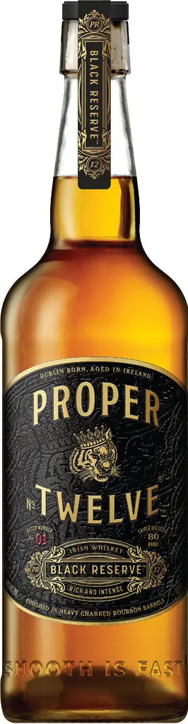 Proper Twelve Black Reserve Irish Whiskey 750Ml 1