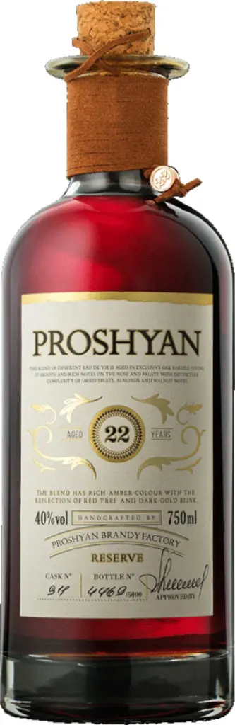 Proshyan Reserve Armenian Brandy 22 Year Old 750Ml 1