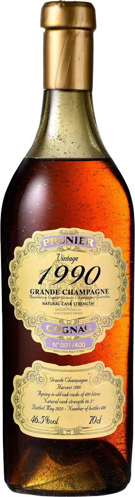 Prunier Grande Champagne 1990 Cognac 700Ml 1