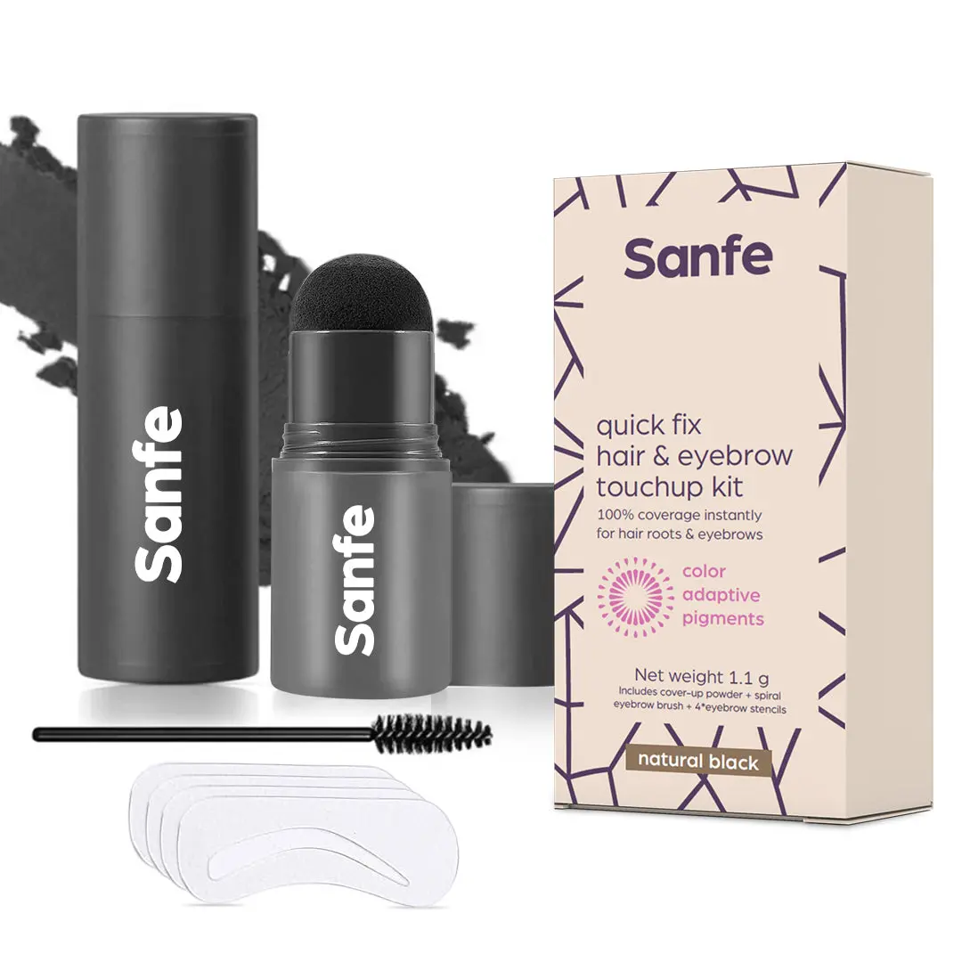 Sanfe Quick Fix Hair & Eyebrow Touch Up Kit - Black (Pack Of 2) 1