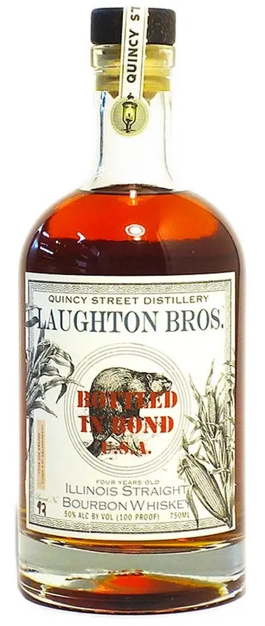 Quincy Street Laughton Bros Bottled In Bond Bourbon Whiskey 4 Year Old 750Ml 1